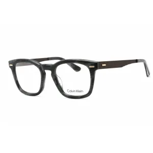 Calvin Klein Men's Eyeglasses - Full Rim Horn Blue Plastic Rectangular | CK21517 420