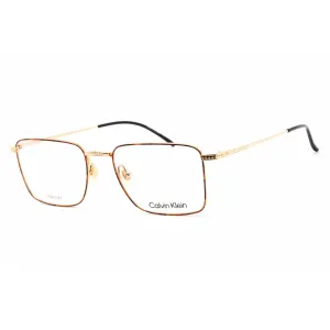 Calvin Klein Men's Eyeglasses - Havana/Gold Titanium Rectangular Frame | CK22109T 213