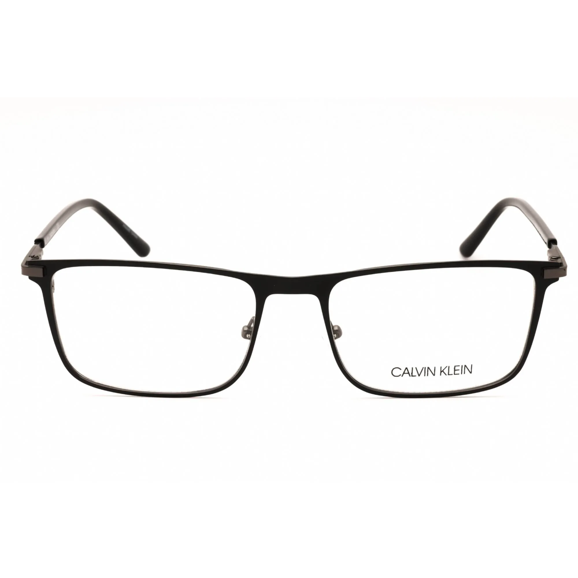 Calvin Klein Men's Eyeglasses - Matte Black Metal Rectangular Frame | CK20304 001