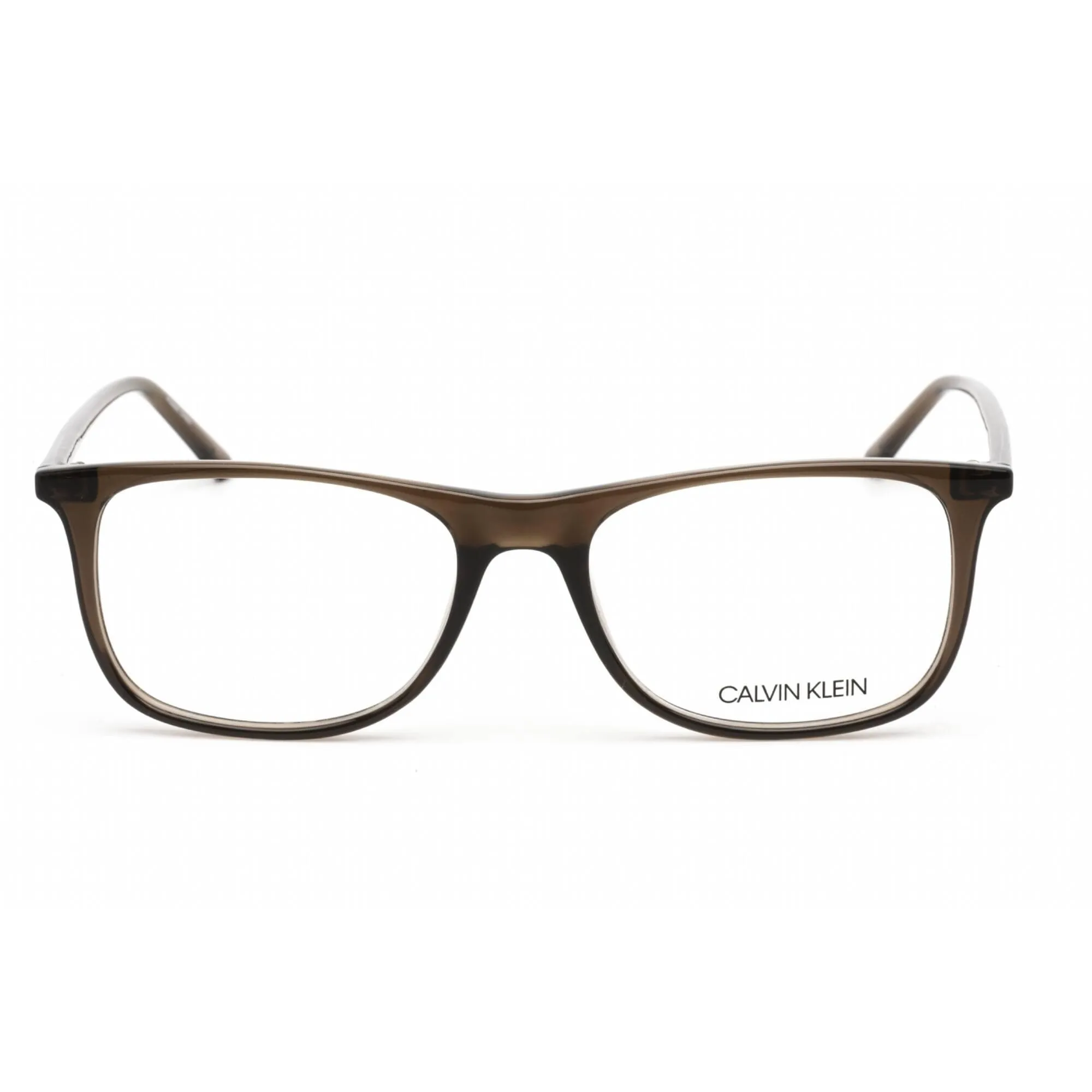 Calvin Klein Men's Eyeglasses - Rectangular Crystal Dark Brown Frame | CK19513 201