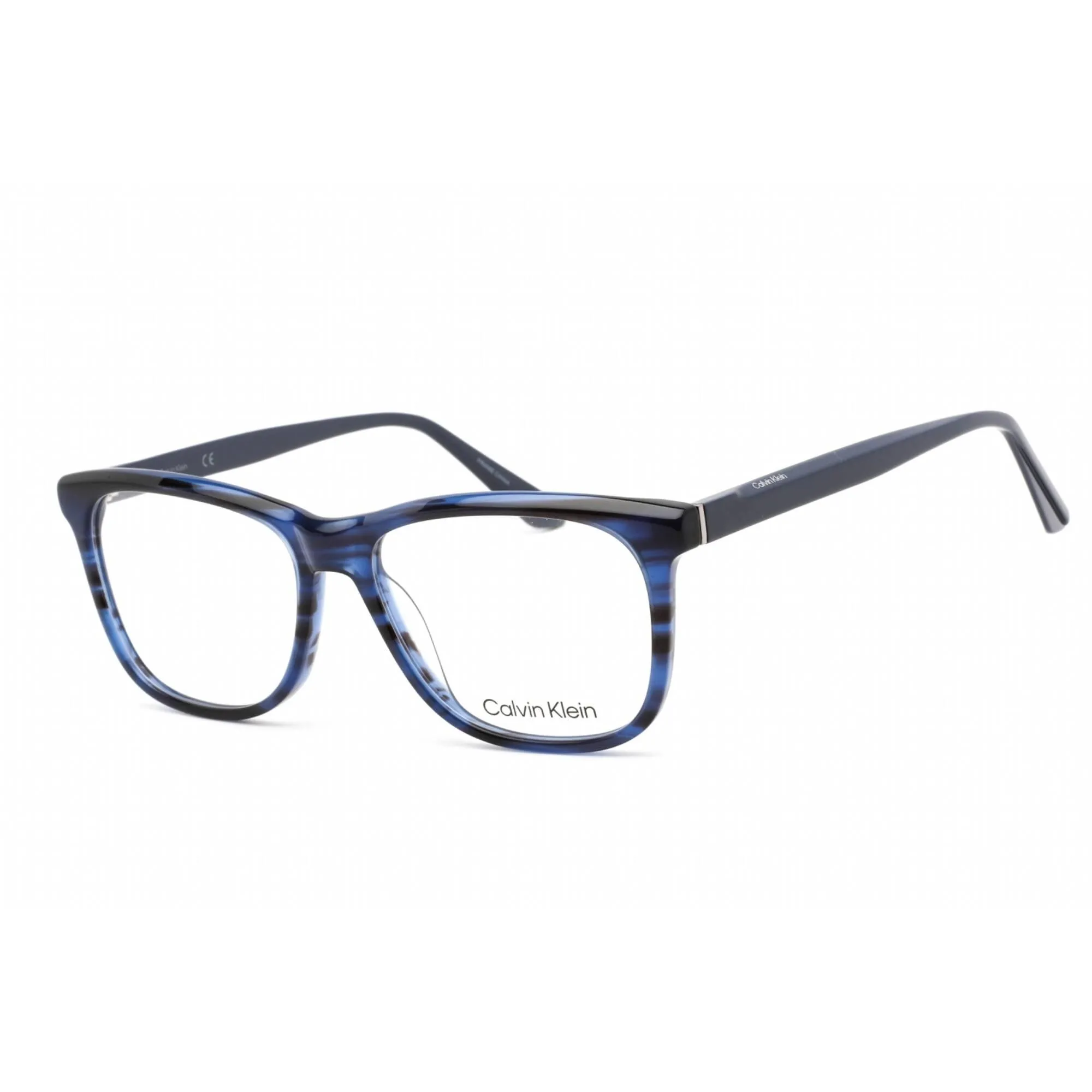 Calvin Klein Unisex Eyeglasses - Blue Horn Plastic Square Shape Frame | CK22507 420
