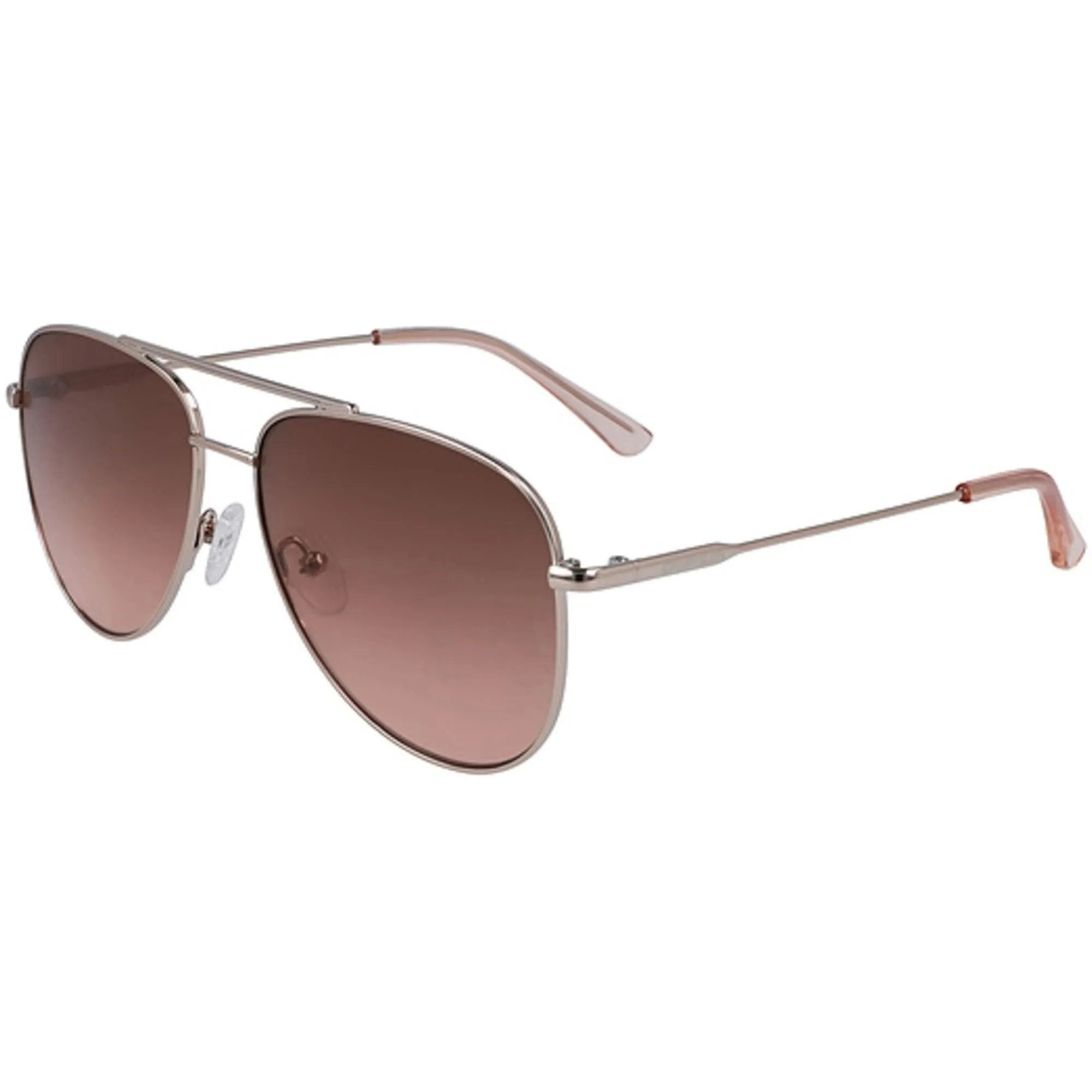 Calvin Klein Unisex Sunglasses - Full Rim Rose Gold Pilot Metal Frame | CK19133S 780