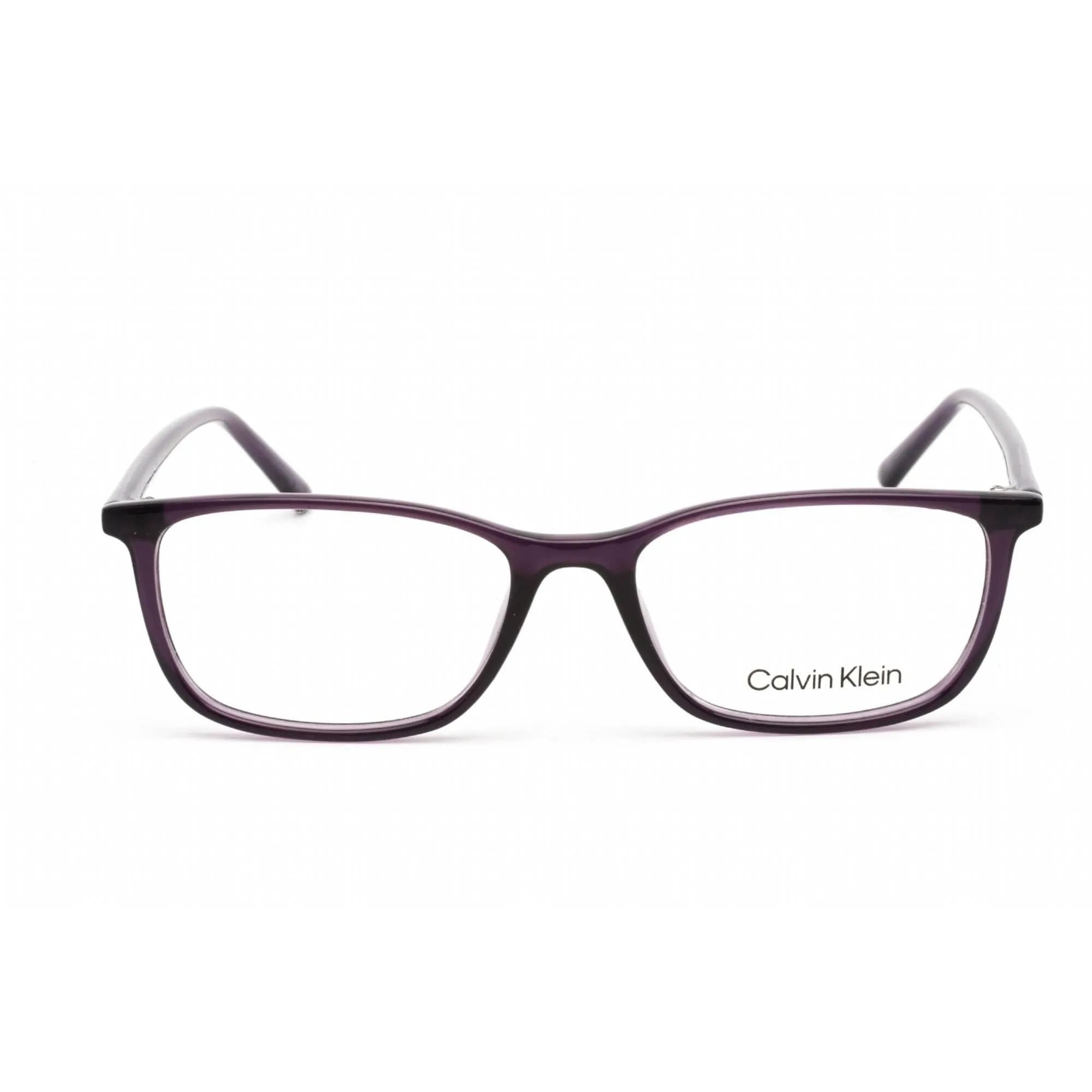 Calvin Klein Women's Eyeglasses - Crystal Dark Purple Rectangular Frame | CK19512 501