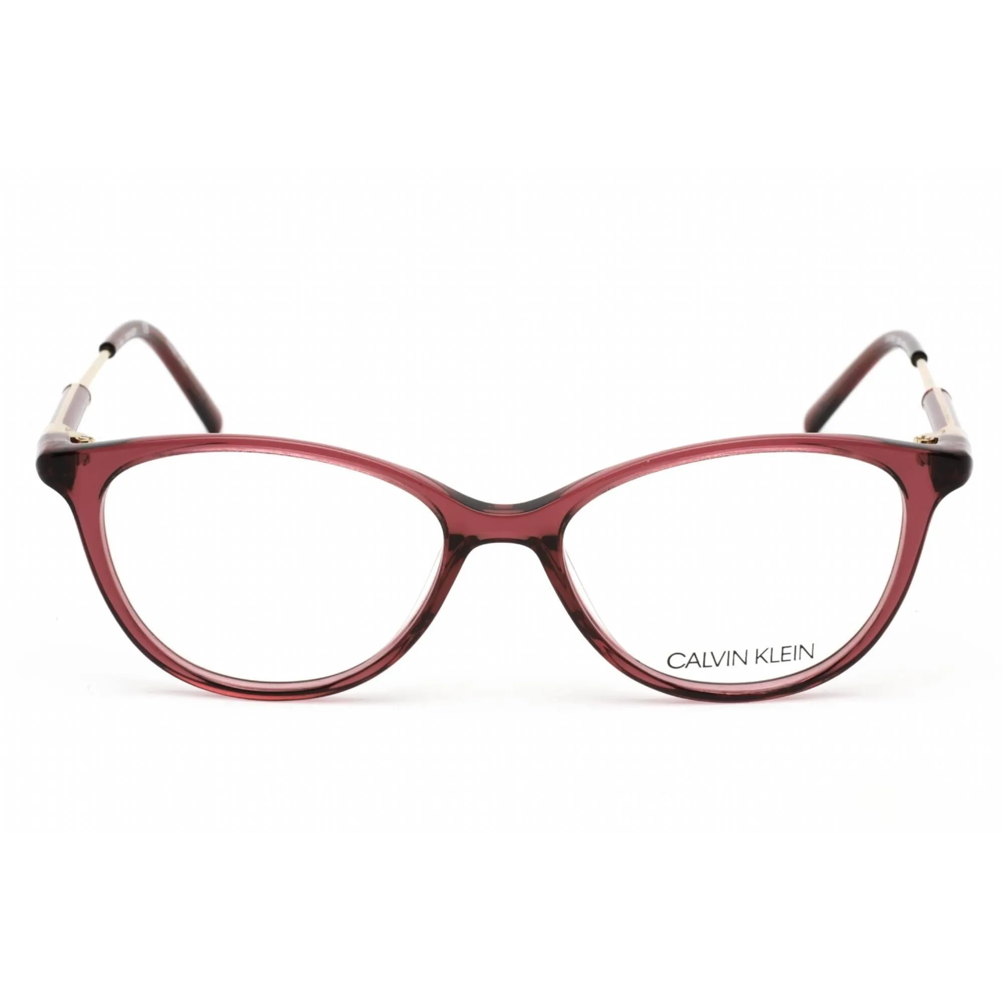 Calvin Klein Women's Eyeglasses - Full Rim Cat Eye Burgundy Acetate Frame | CK5986 609
