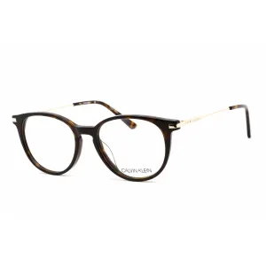 Calvin Klein Women's Eyeglasses - Full Rim Round Dark Tortoise Plastic | CK19712 235