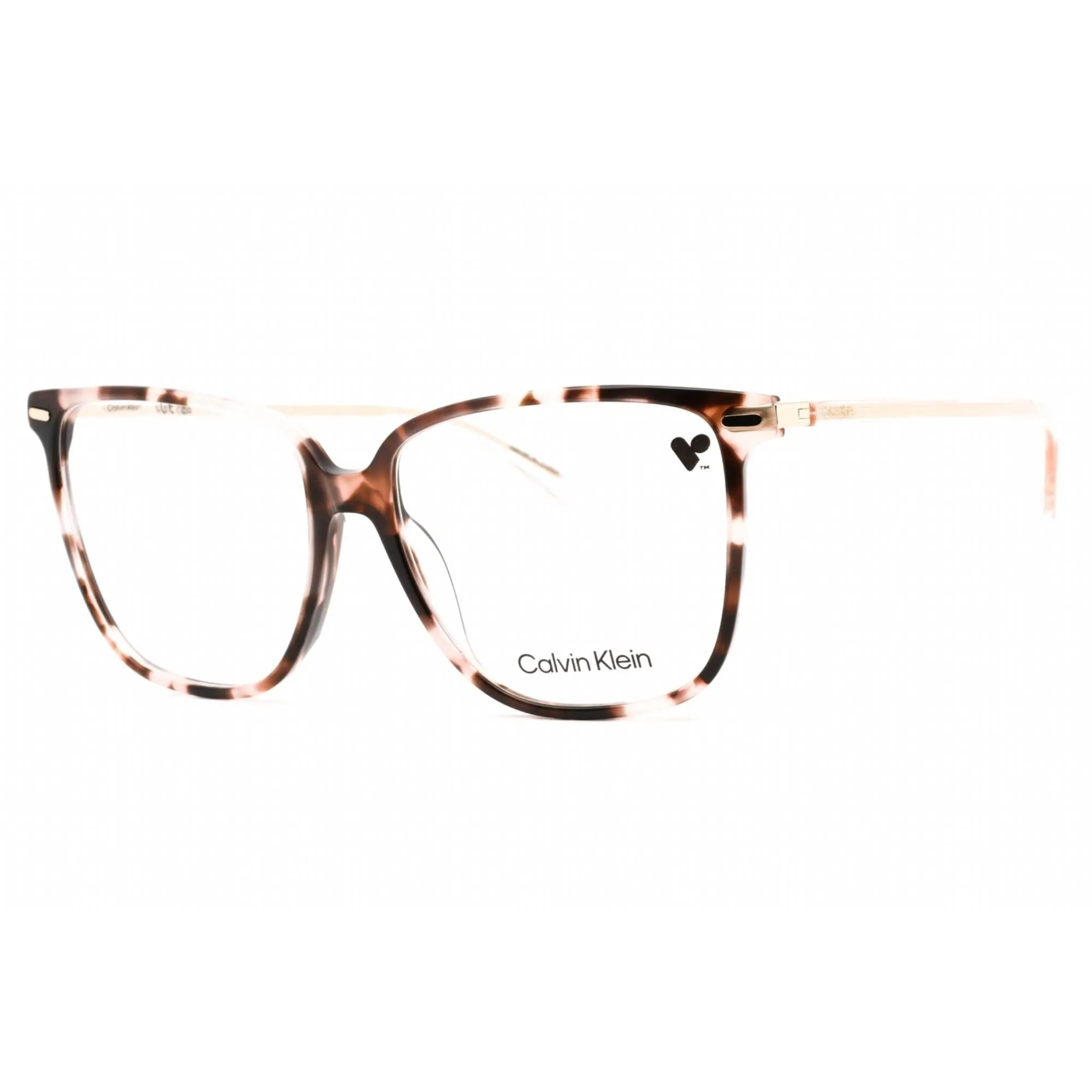 Calvin Klein Women's Eyeglasses - Rose Havana Plastic Rectangular Frame | CK22543 663