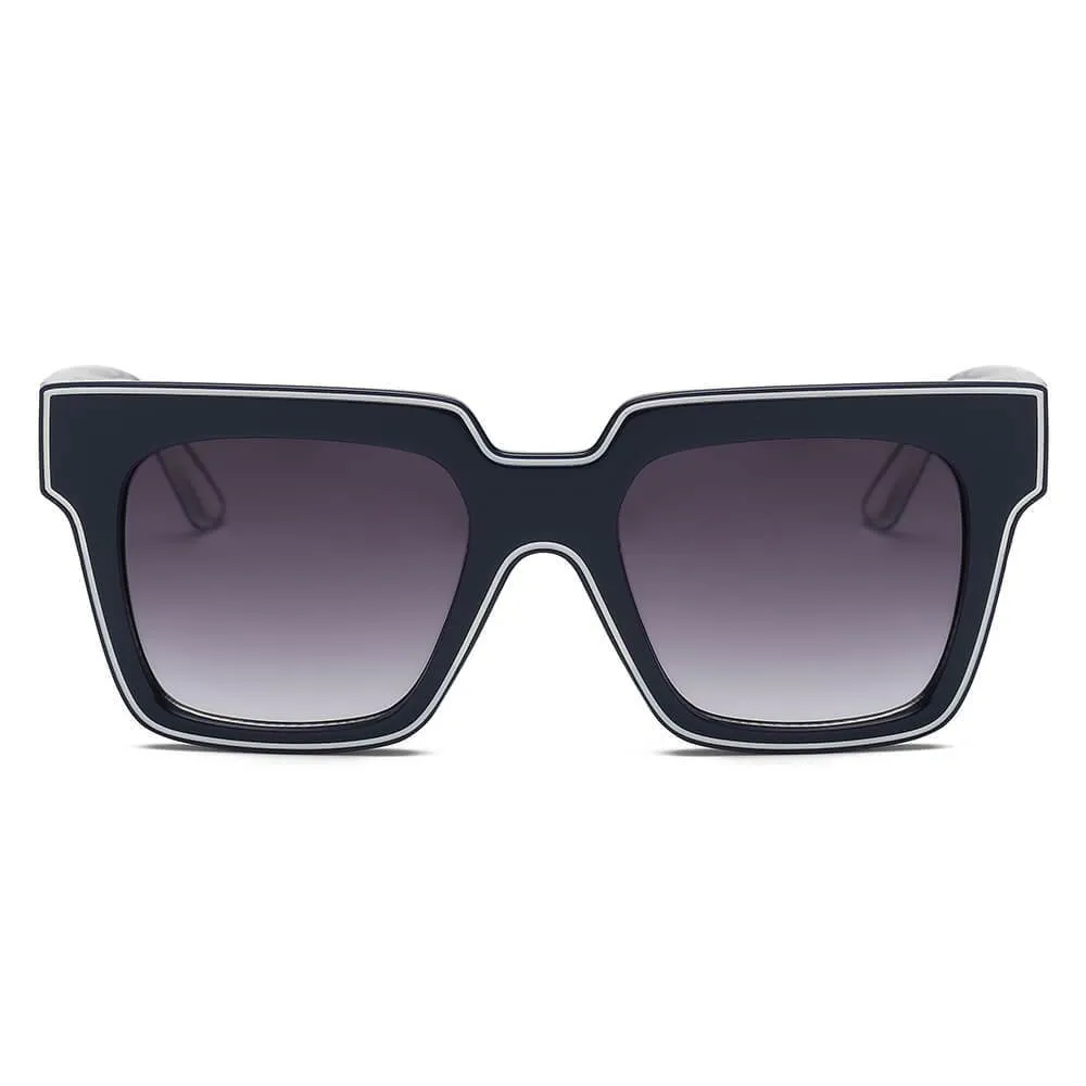 CAMDEN | S1068 - Women Retro Square Oversize Sunglasses