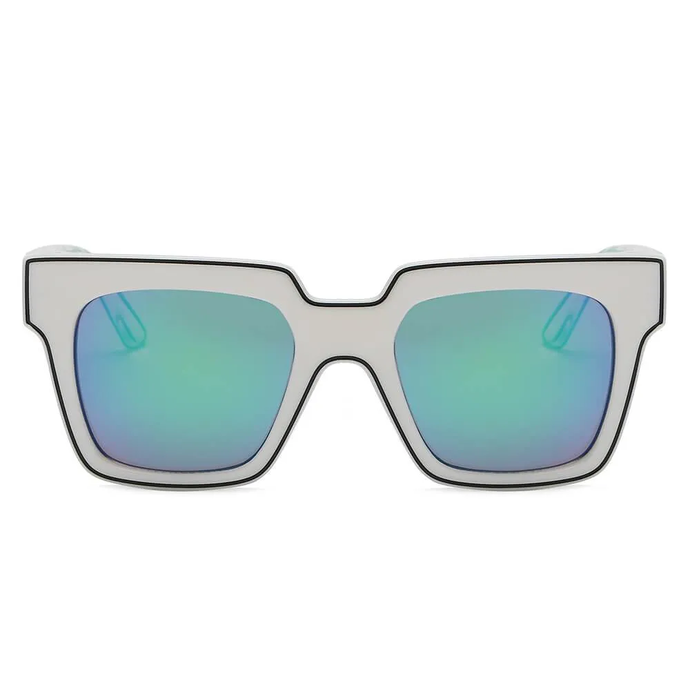 CAMDEN | S1068 - Women Retro Square Oversize Sunglasses