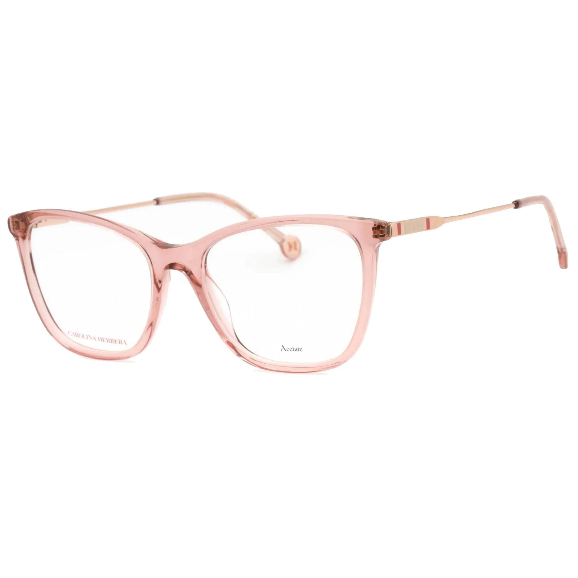 Carolina Herrera Women's Eyeglasses - Nude Plastic Cat Eye Frame | CH 0071 0FWM 00