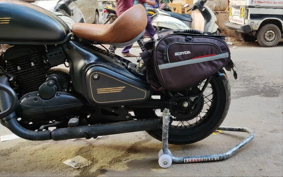Carrier/stay and  Saddle Bags for Jawa Perak , Jawa 42 Bobber