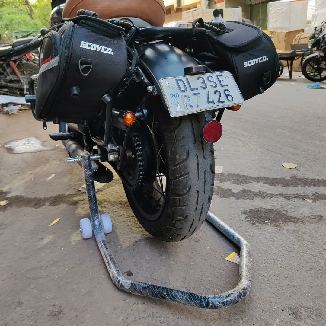 Carrier/stay and  Saddle Bags for Jawa Perak , Jawa 42 Bobber