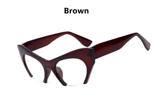 Cat Eye Anti Blue Light Myopia Glasses Women Anti Glare Short-Sighted Stylish Eyeglasses