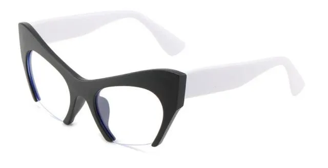 Cat Eye Anti Blue Light Myopia Glasses Women Anti Glare Short-Sighted Stylish Eyeglasses