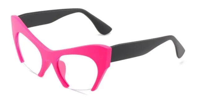 Cat Eye Anti Blue Light Myopia Glasses Women Anti Glare Short-Sighted Stylish Eyeglasses