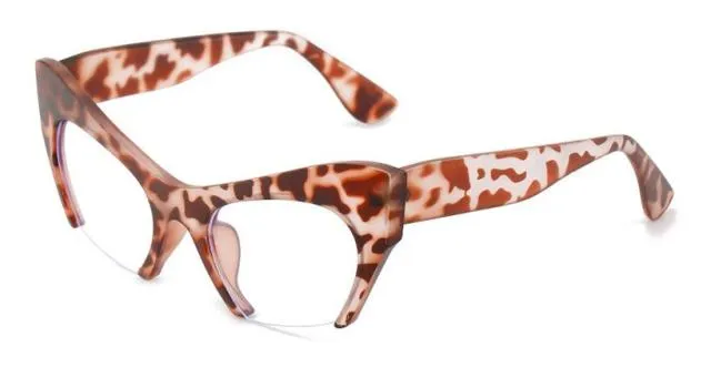 Cat Eye Anti Blue Light Myopia Glasses Women Anti Glare Short-Sighted Stylish Eyeglasses
