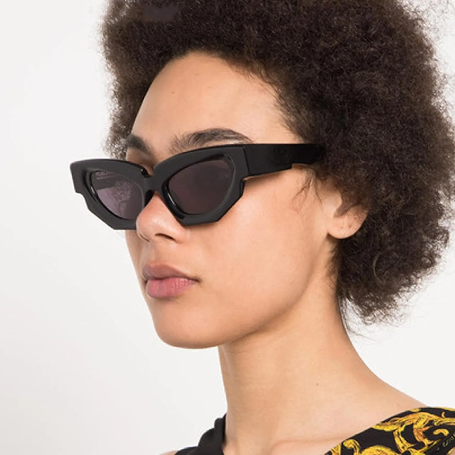 Cat Eye Irregular Sunglasses Women Men Luxury Vintage Punk Glasses for Ladies Trendy Polygon Eyewear Shades Uv400