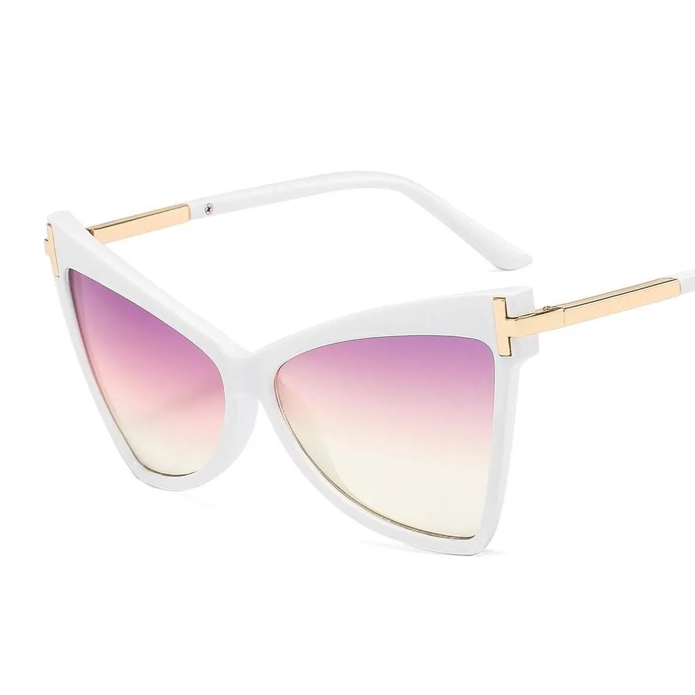 Cat Eye Retro Sunglasses Men Women Fashion Shades UV400 Vintage Glasses