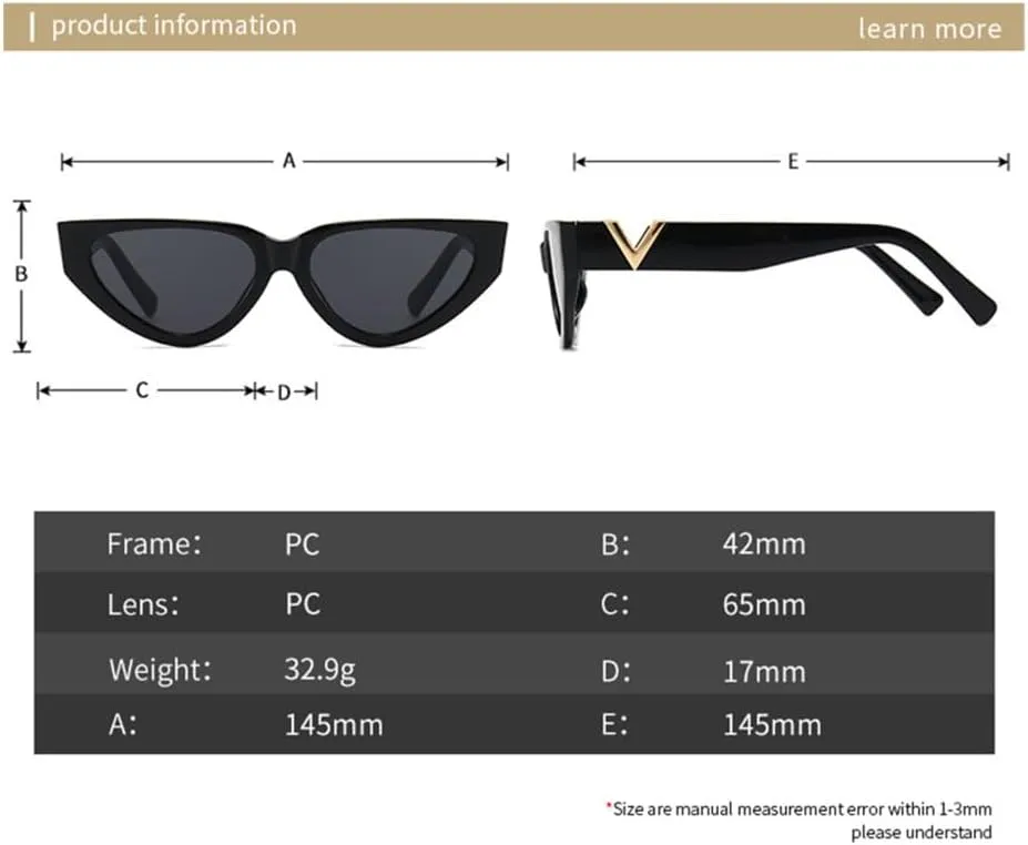 Cat Eye Sunglasses Women Vintage Sun Glasses For Shades Female Eyewear
