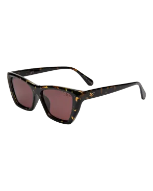 Cate Polarised Sunglasses in Tortoise & Plum