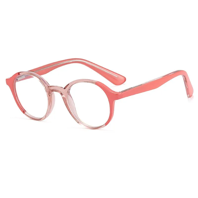 CCspace Unisex Children's Full Rim Round PC Plastic Eyeglasses 56544