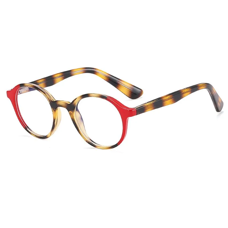 CCspace Unisex Children's Full Rim Round PC Plastic Eyeglasses 56544