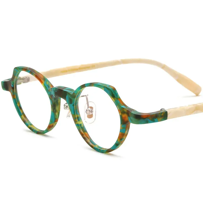 CCspace Unisex Full Rim Cat Eye Acetate Eyeglasses 56886