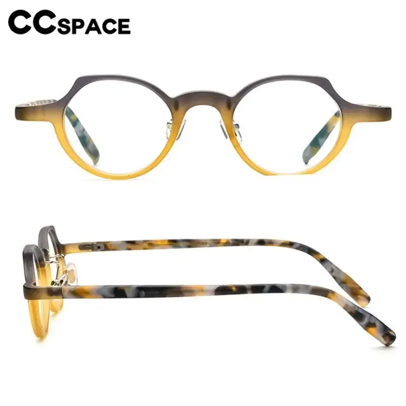 CCspace Unisex Full Rim Cat Eye Acetate Eyeglasses 56886