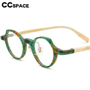 CCspace Unisex Full Rim Cat Eye Acetate Eyeglasses 56886