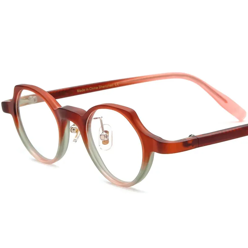 CCspace Unisex Full Rim Cat Eye Acetate Eyeglasses 56886