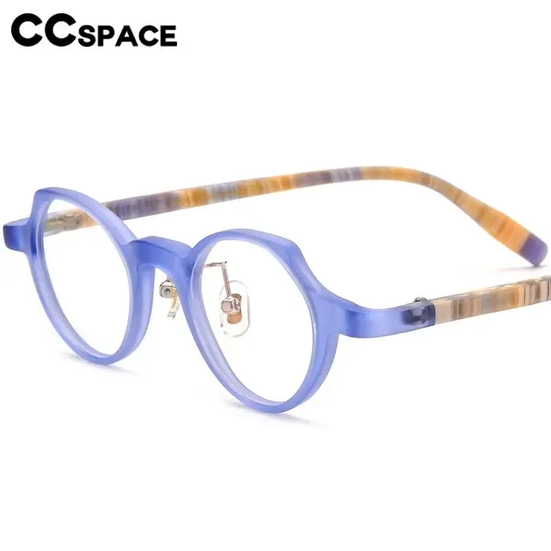 CCspace Unisex Full Rim Cat Eye Acetate Eyeglasses 56886