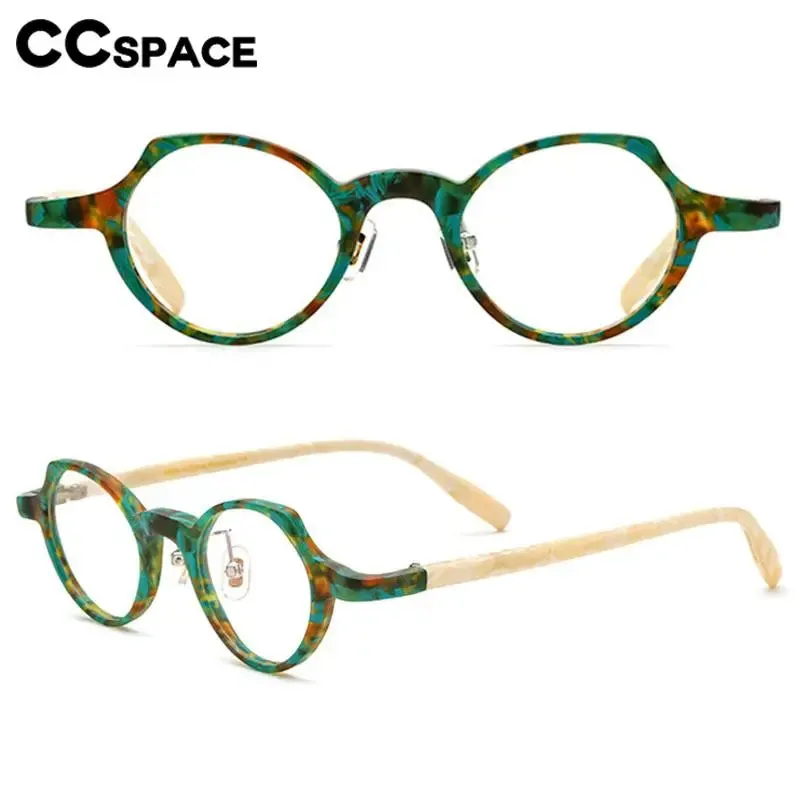 CCspace Unisex Full Rim Cat Eye Acetate Eyeglasses 56886