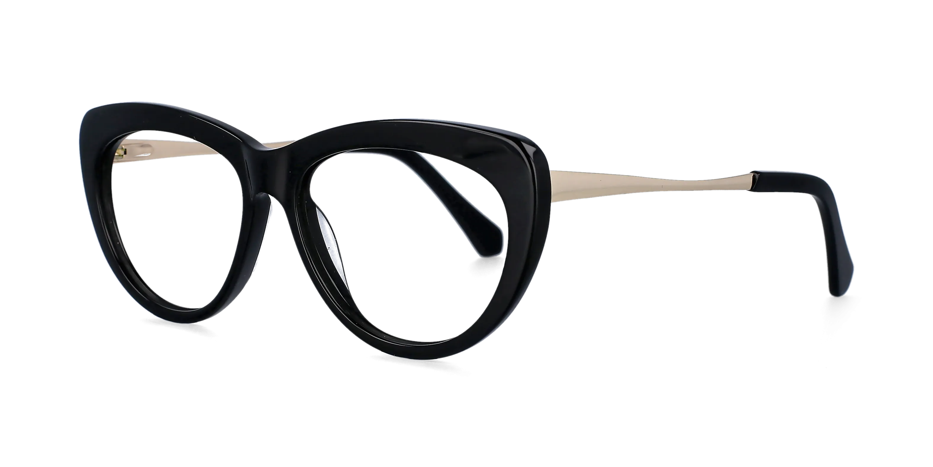 CCspace Unisex Full Rim Cat Eye Acetate Frame Eyeglasses 51070