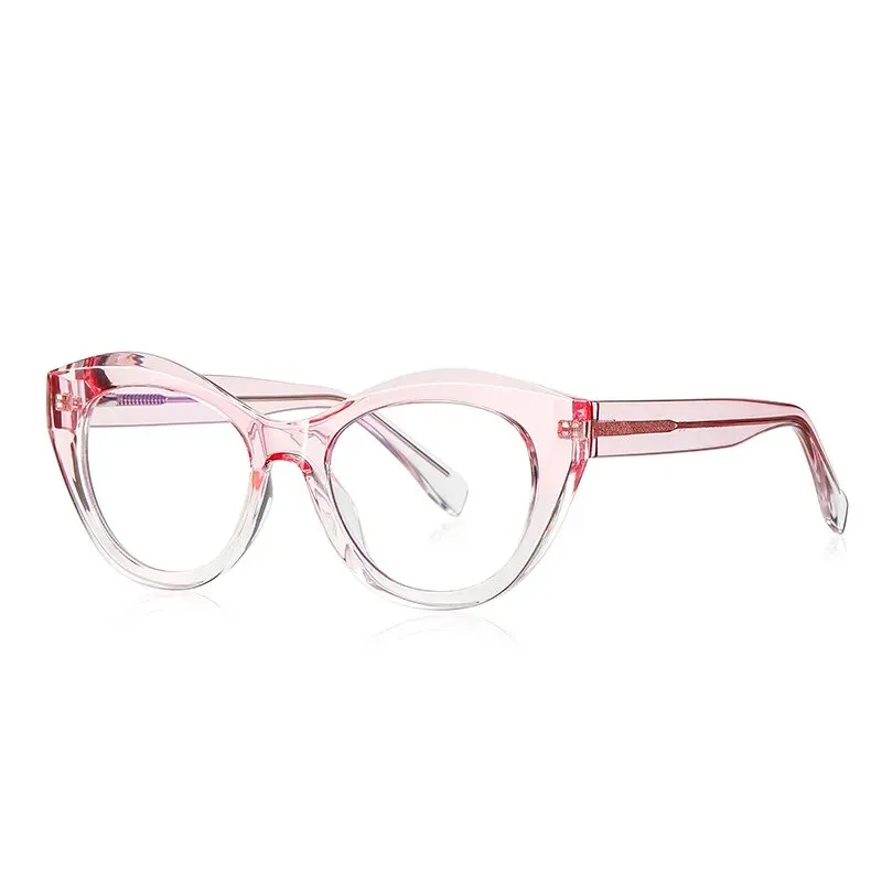 CCspace Unisex Full Rim Cat Eye Tr 90 Titanium Eyeglasses 57035