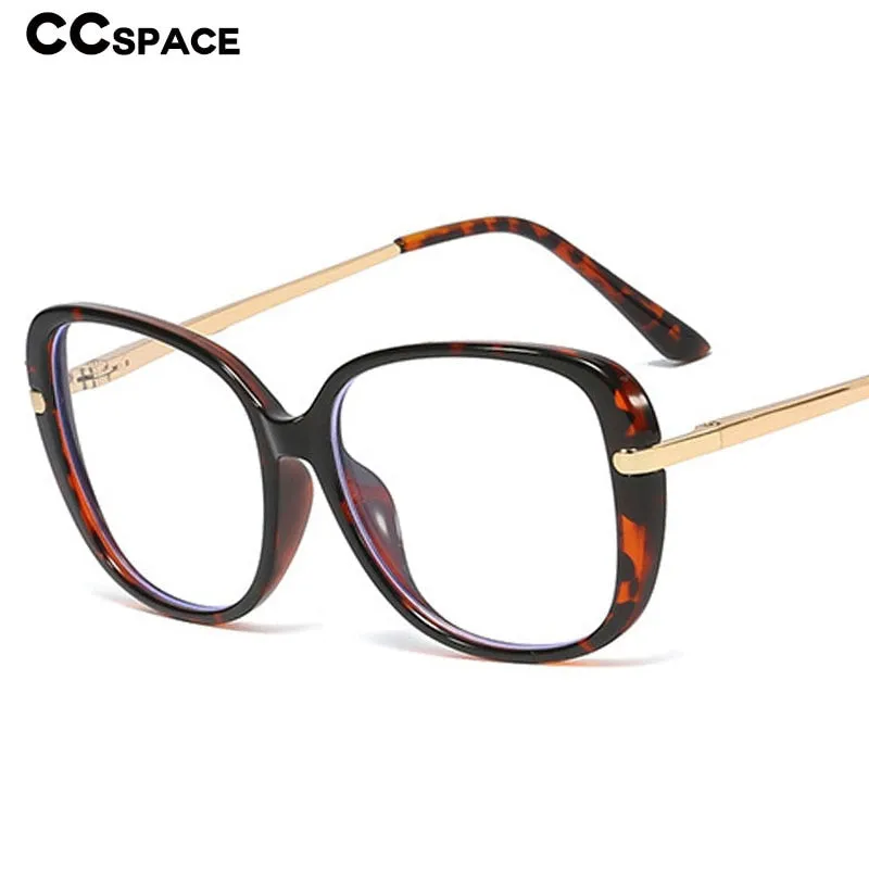 CCspace Unisex Full Rim Cat Eye Tr 90 Titanium Frame Eyeglasses 45836