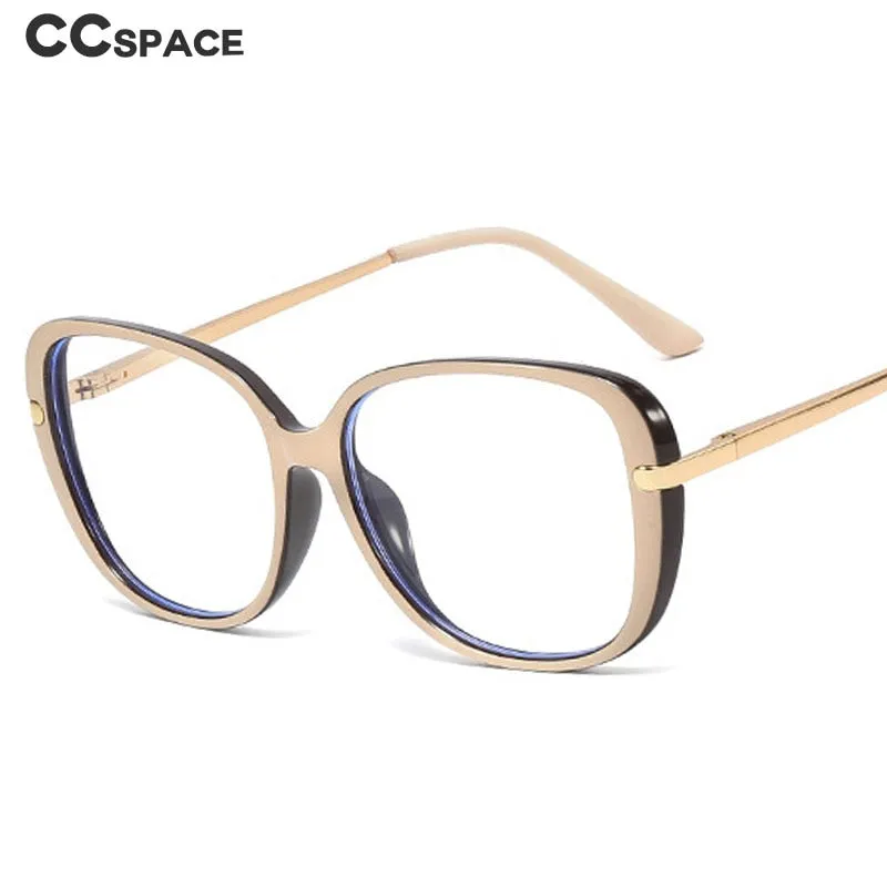 CCspace Unisex Full Rim Cat Eye Tr 90 Titanium Frame Eyeglasses 45836