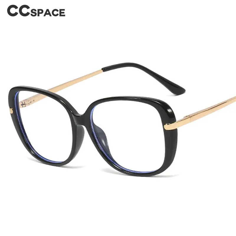 CCspace Unisex Full Rim Cat Eye Tr 90 Titanium Frame Eyeglasses 45836