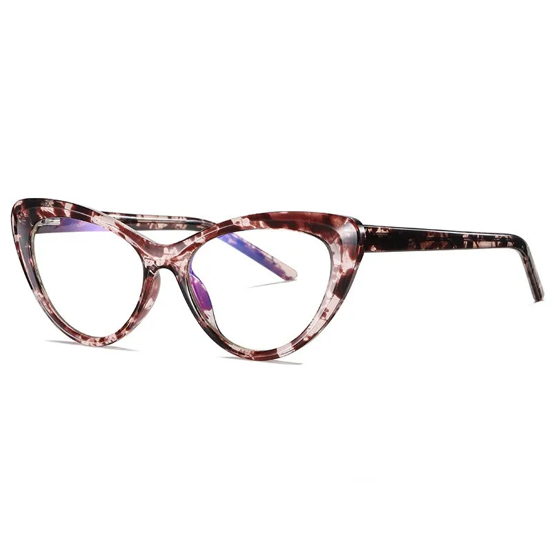 CCspace Unisex Full Rim Cat Eye Tr 90 Titanium Frame Eyeglasses 49082