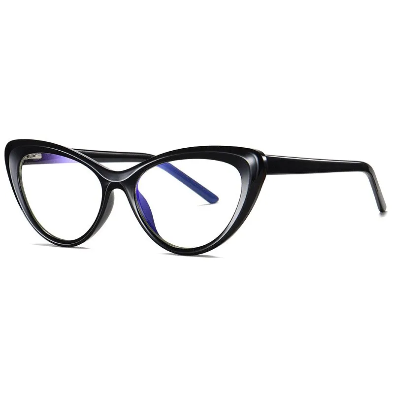 CCspace Unisex Full Rim Cat Eye Tr 90 Titanium Frame Eyeglasses 49082