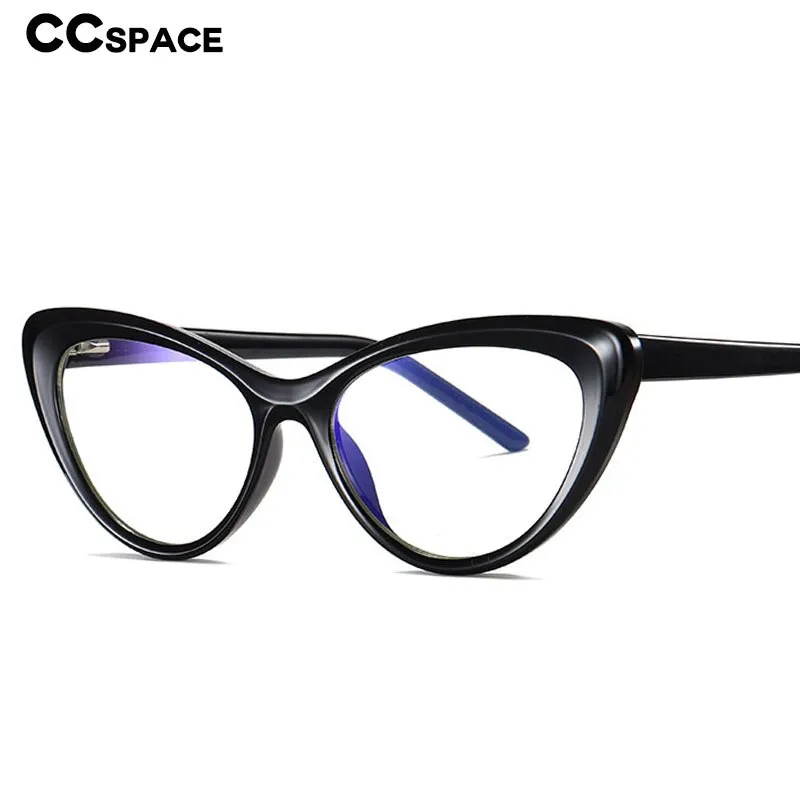 CCspace Unisex Full Rim Cat Eye Tr 90 Titanium Frame Eyeglasses 49082
