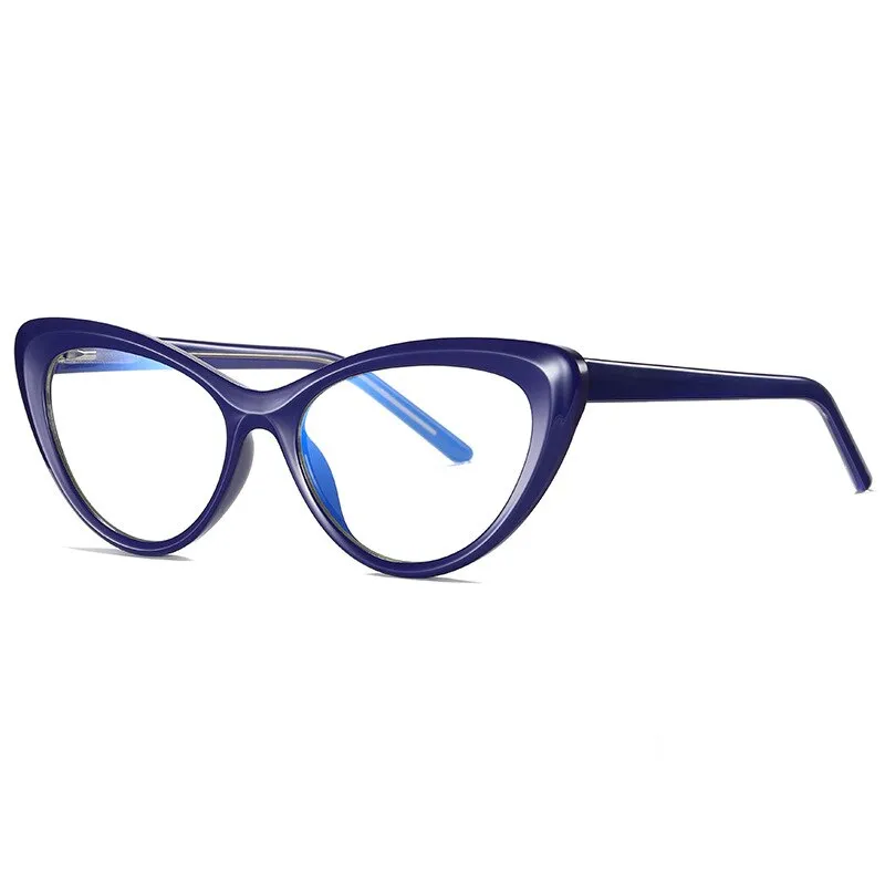 CCspace Unisex Full Rim Cat Eye Tr 90 Titanium Frame Eyeglasses 49082