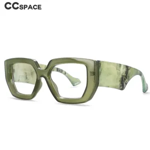 CCspace Unisex Full Rim Oversized Square Acetate Frame Eyeglasses 54035