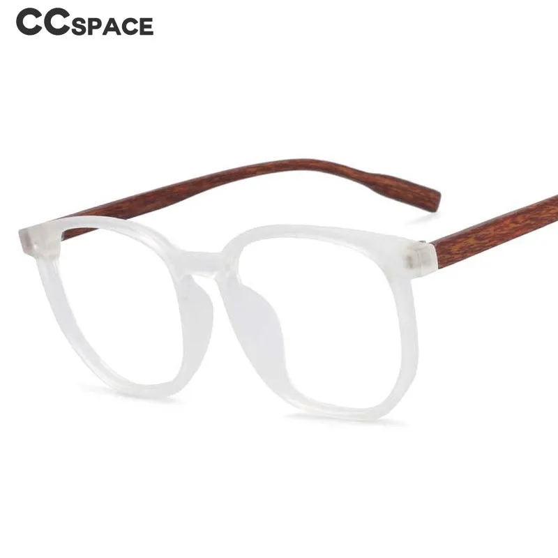 CCspace Unisex Full Rim Oversized Square Cat Eye Tr 90 Titanium Frame Eyeglasses 53976