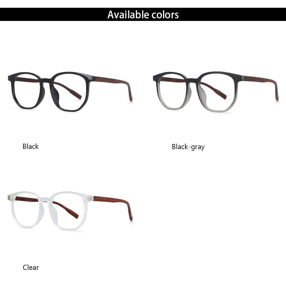 CCspace Unisex Full Rim Oversized Square Cat Eye Tr 90 Titanium Frame Eyeglasses 53976