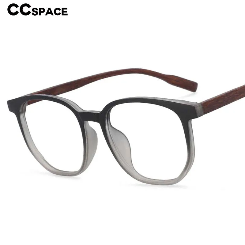 CCspace Unisex Full Rim Oversized Square Cat Eye Tr 90 Titanium Frame Eyeglasses 53976