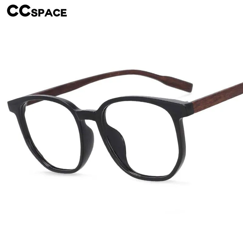 CCspace Unisex Full Rim Oversized Square Cat Eye Tr 90 Titanium Frame Eyeglasses 53976