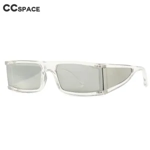 CCspace Unisex Full Rim Rectangle Resin Goggle Frame Sunglasses 46198