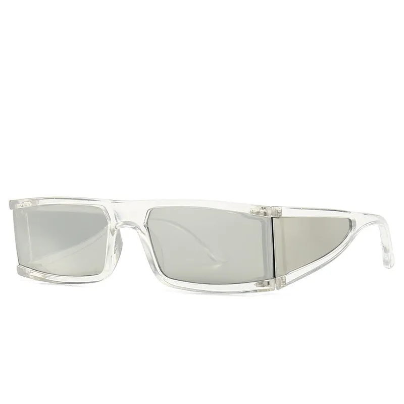 CCspace Unisex Full Rim Rectangle Resin Goggle Frame Sunglasses 46198
