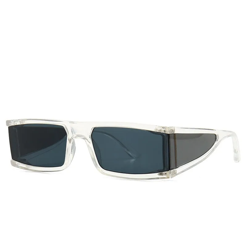 CCspace Unisex Full Rim Rectangle Resin Goggle Frame Sunglasses 46198