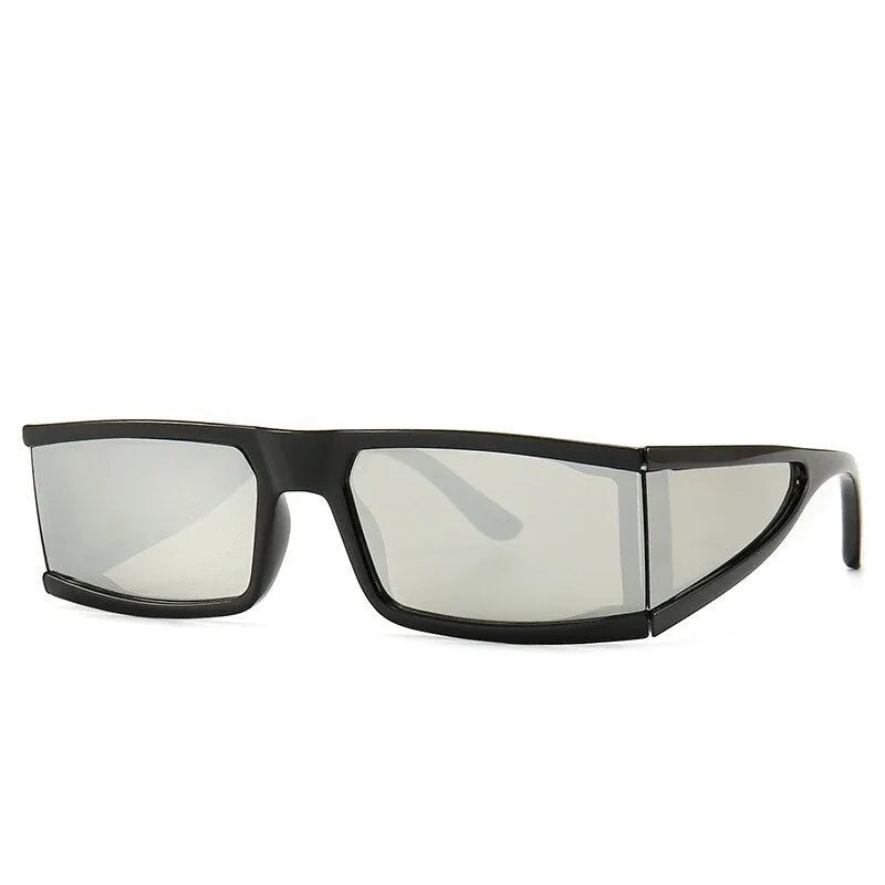 CCspace Unisex Full Rim Rectangle Resin Goggle Frame Sunglasses 46198