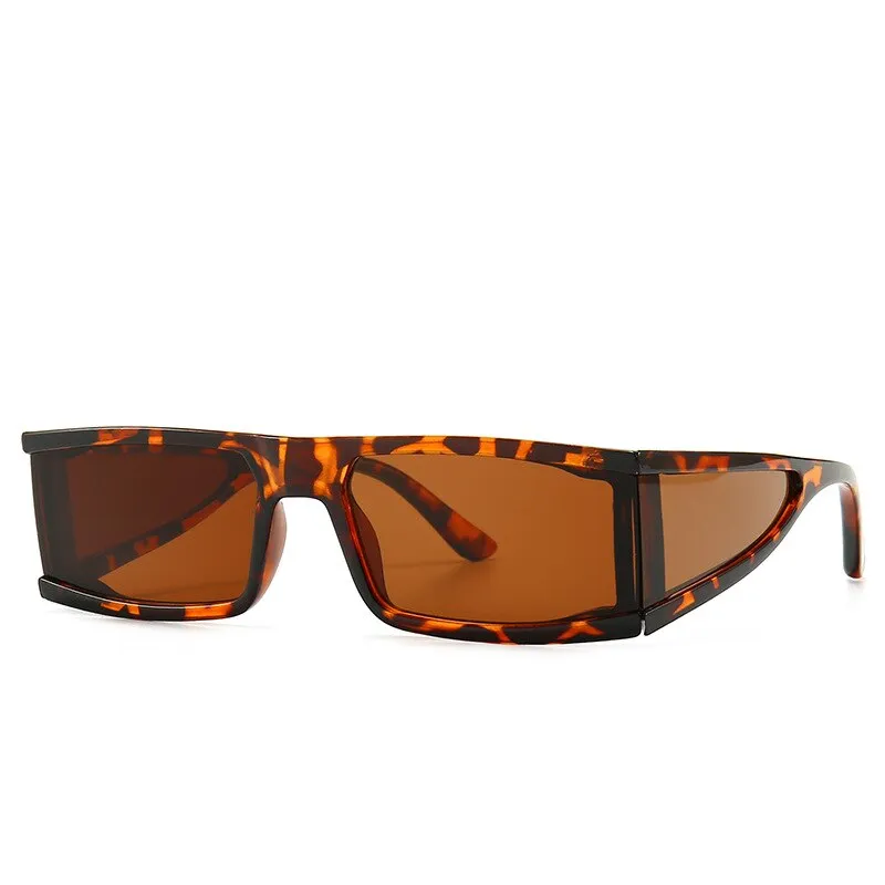 CCspace Unisex Full Rim Rectangle Resin Goggle Frame Sunglasses 46198